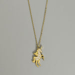 Cadena gold unicornio