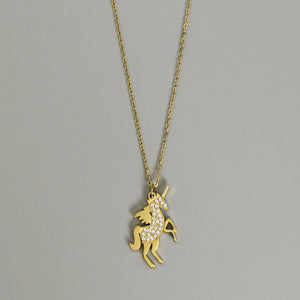 Cadena gold unicornio