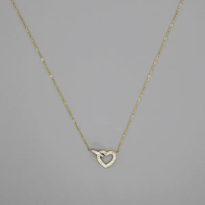 Cadena gold con corazon