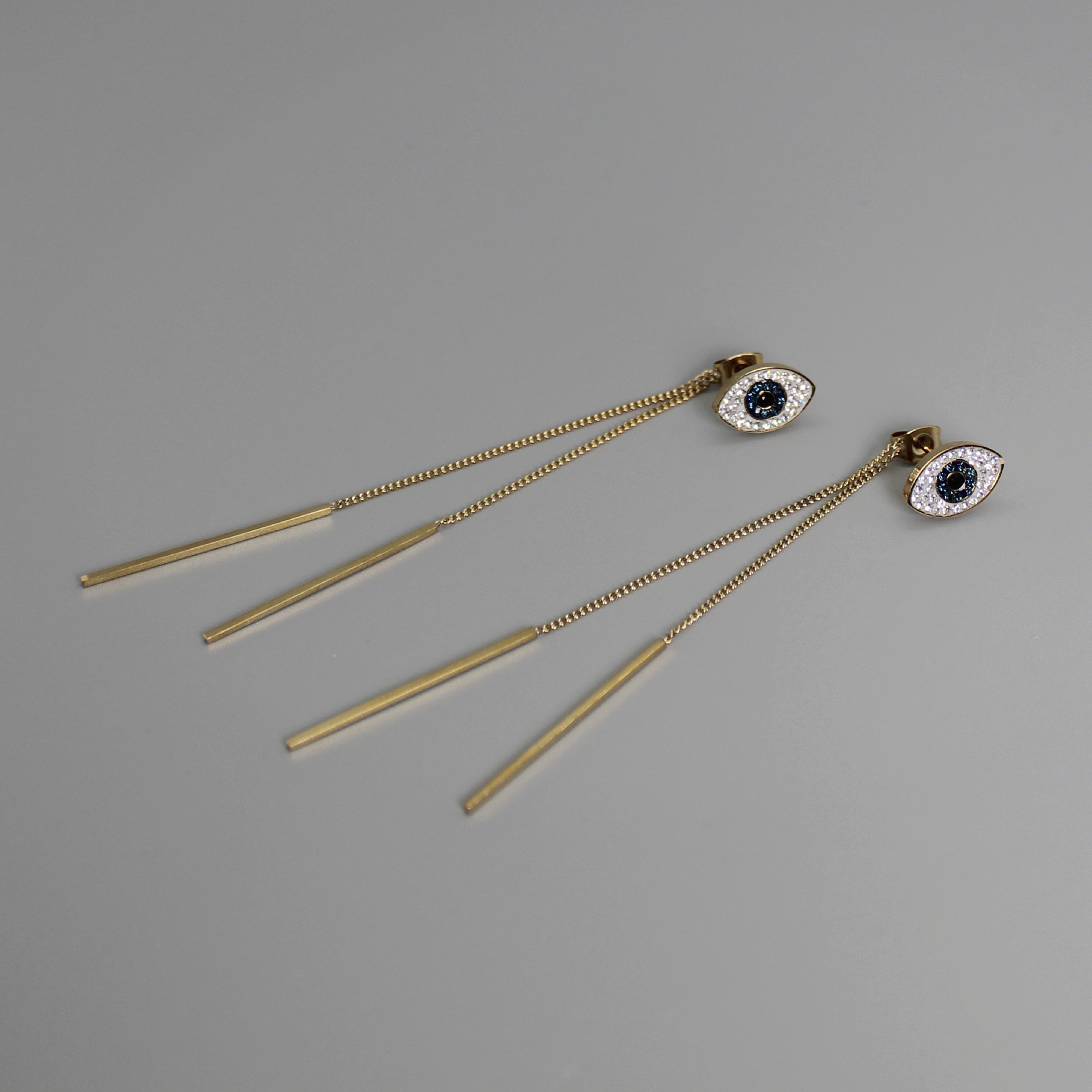 Pendientes gold lucky eyes