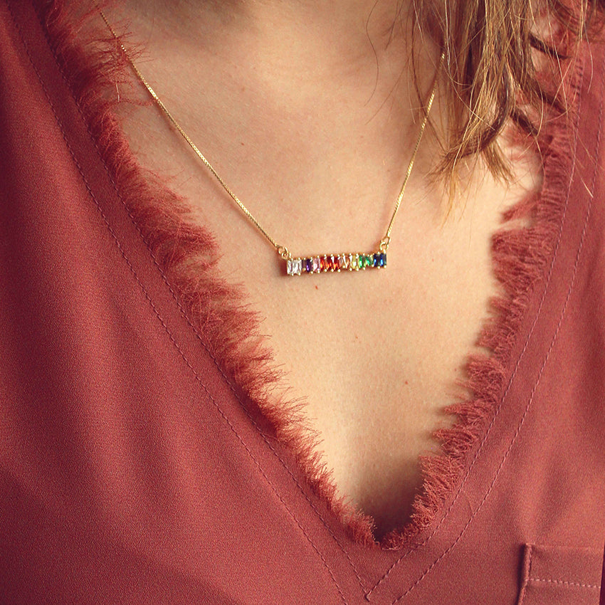 Cadena rainbow gold