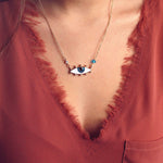 Cadena con amuleto lucky eye