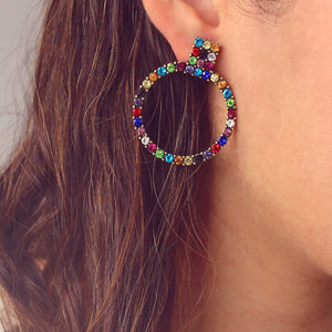 Pendientes aros de colores