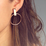 Pendientes aros rose gold