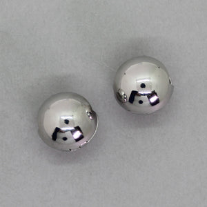 Pendientes esfera silver
