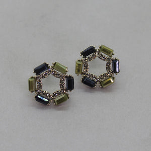 Pendientes aros con piedras