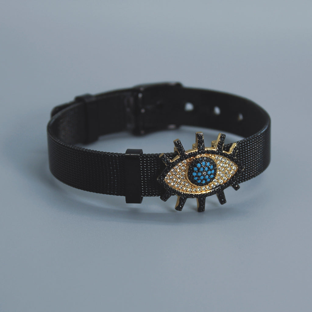 Brazalete de correa con lucky eye