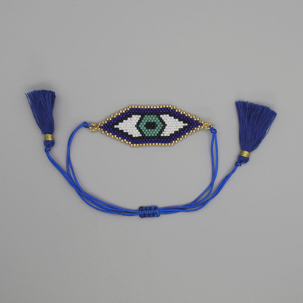 Brazalete tejido lucky eye