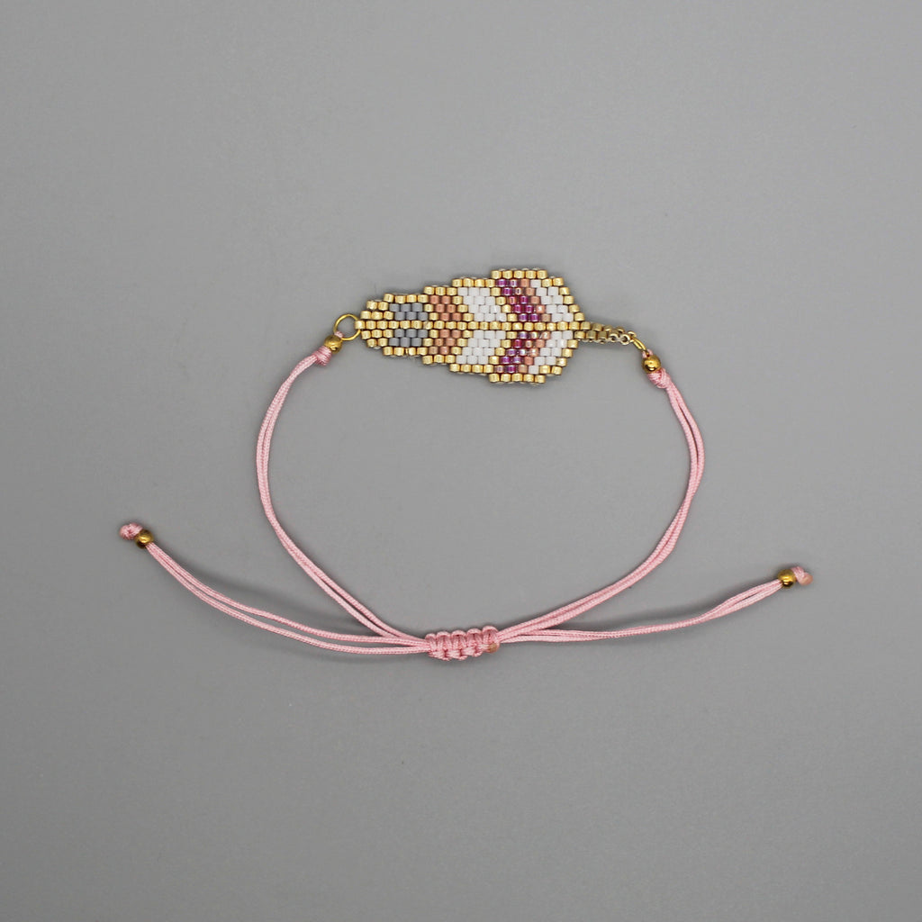 Brazalete tejido pluma