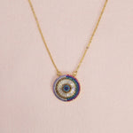 Cadena lucky eye de colores y circones