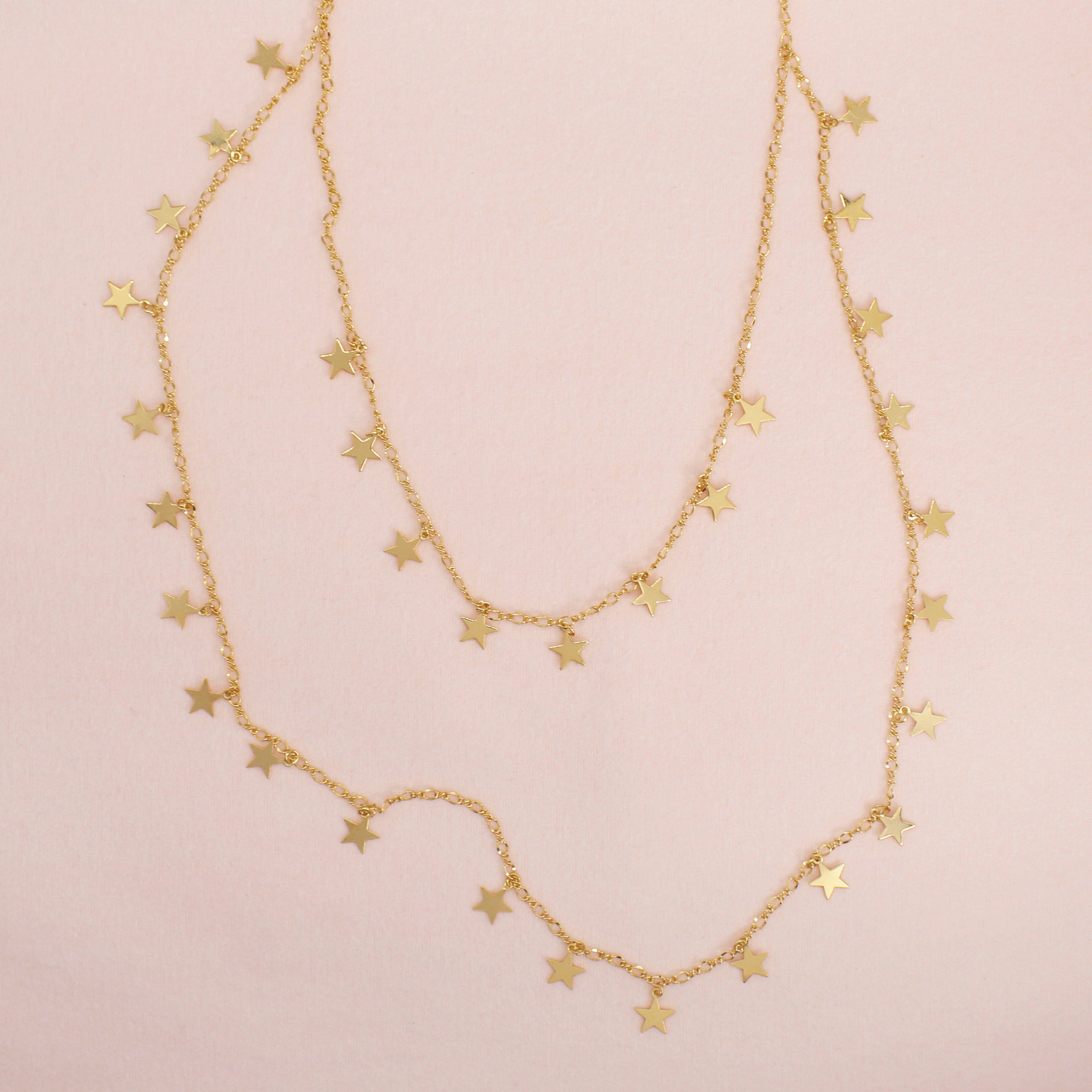 Cadena doble con estrellas