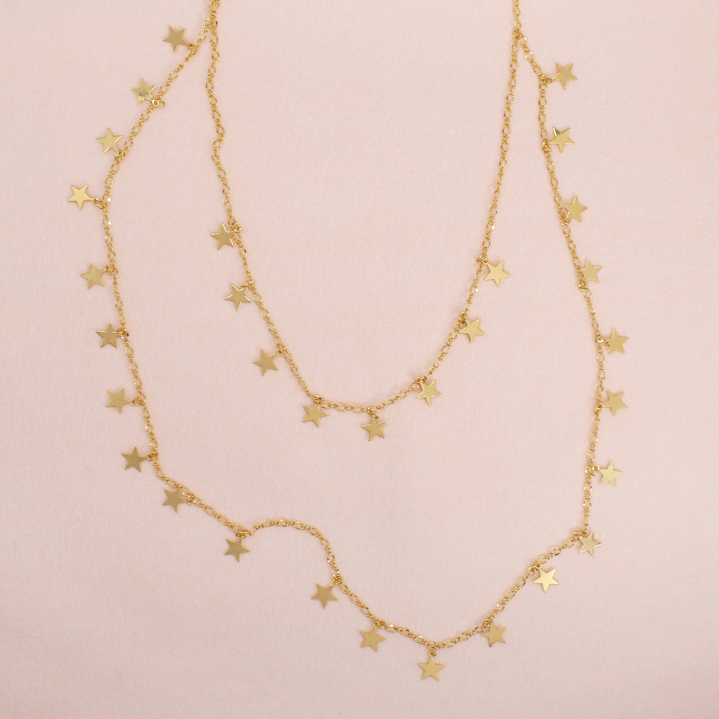 Cadena doble con estrellas