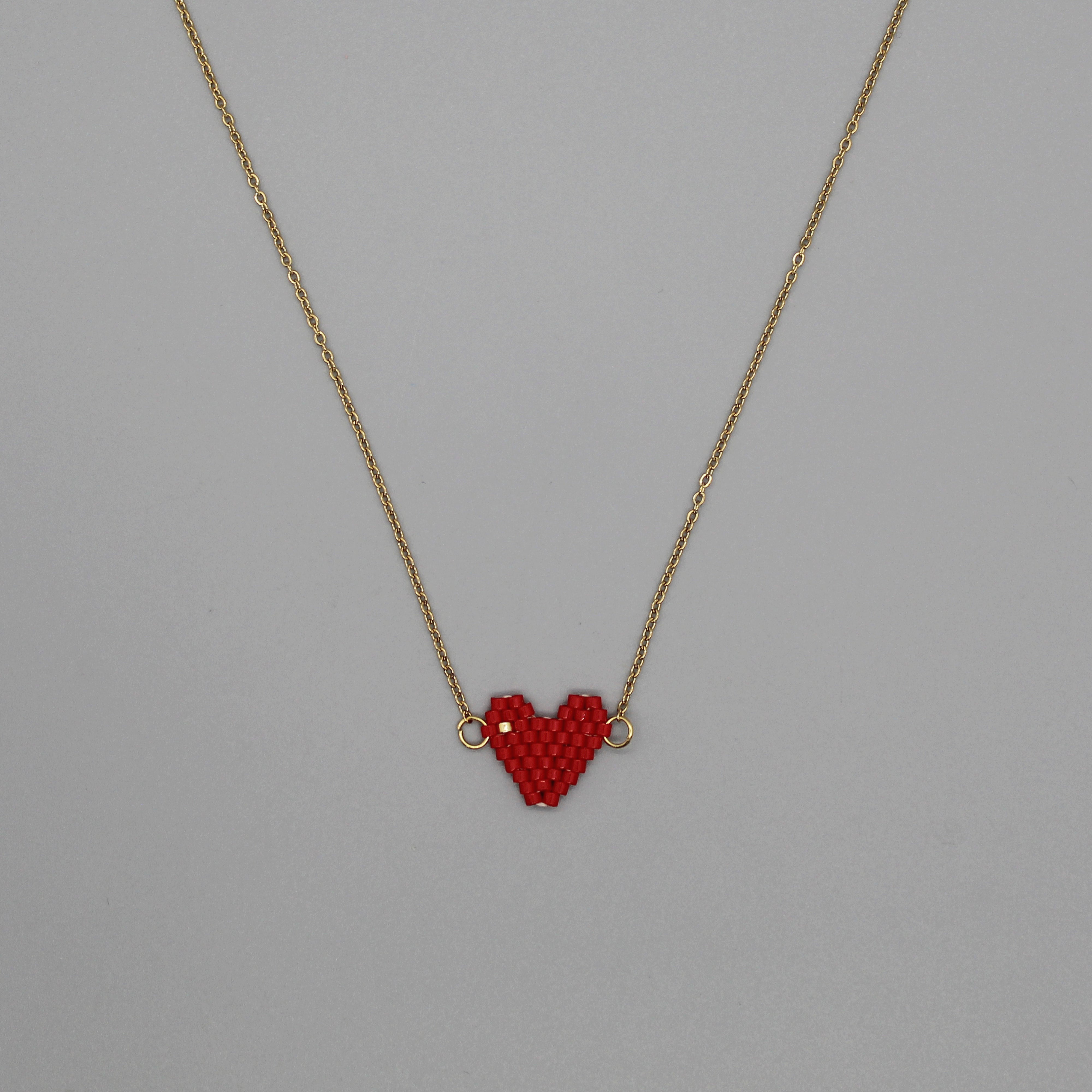 Cadena gold con corazon