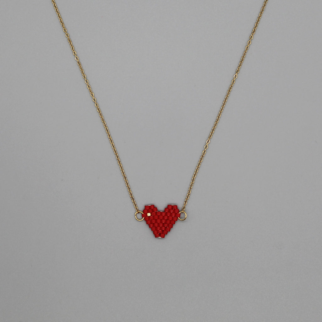 Cadena gold con corazon